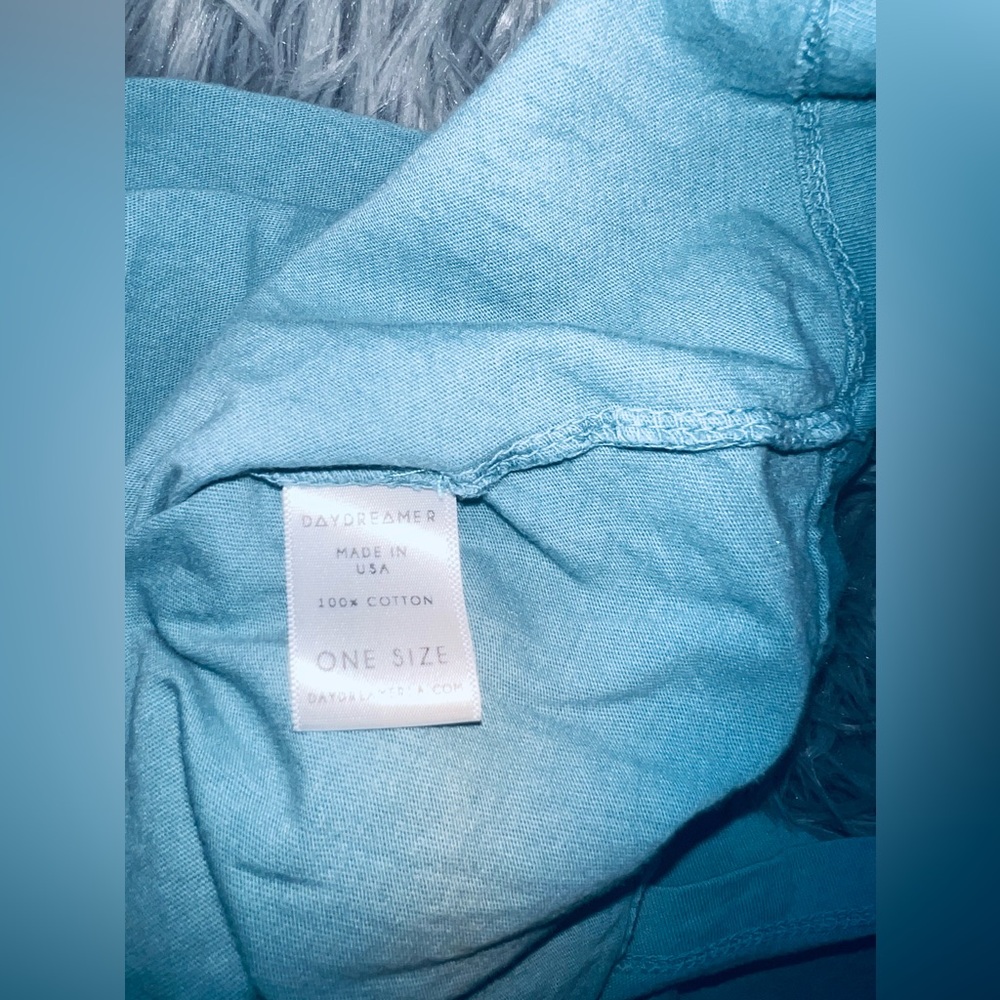 Free People Daydreamer Teal Blue Oversized Short Sleeve Tee - Picture 8 of 8